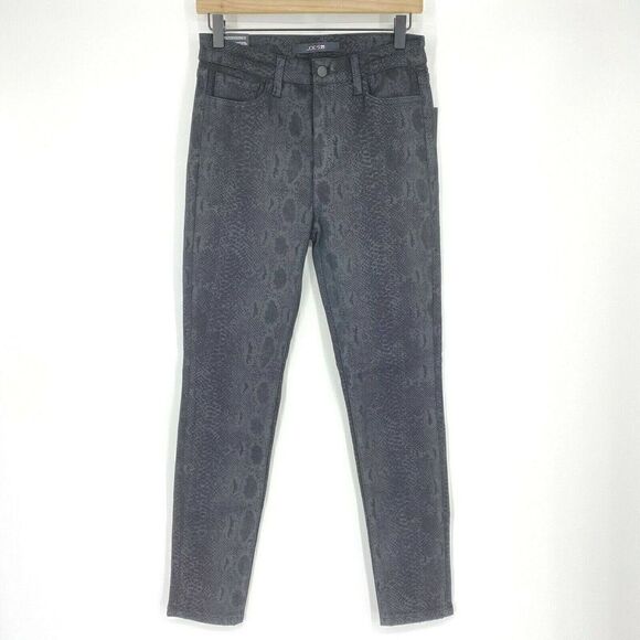 Joes Jeans Black Python Print High Rise - Picture 1 of 6